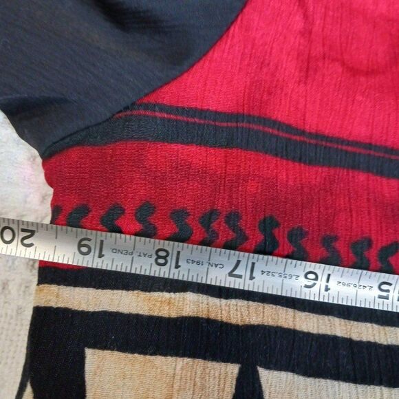 Vintage Nancy Bolen For City Girl Women's size 12 Aztec Motif Cardigan - Picture 10 of 11